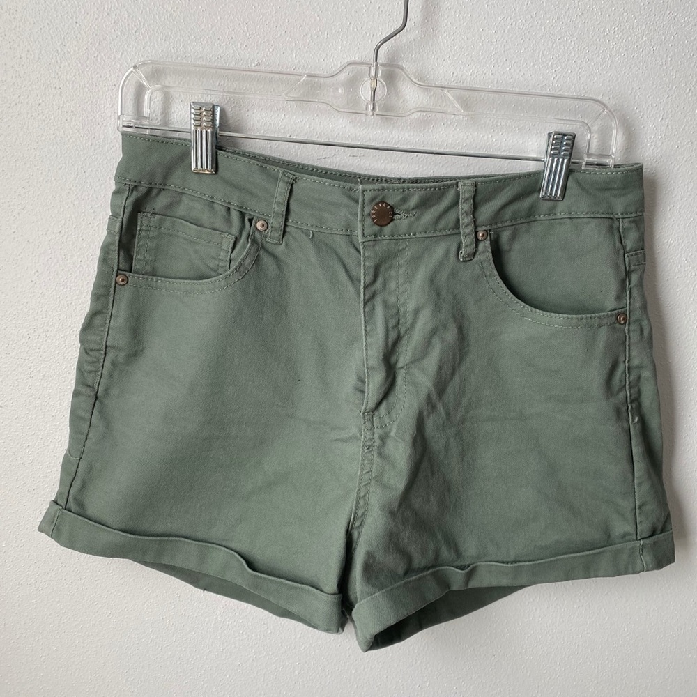 Green High Waisted Shorts - F21